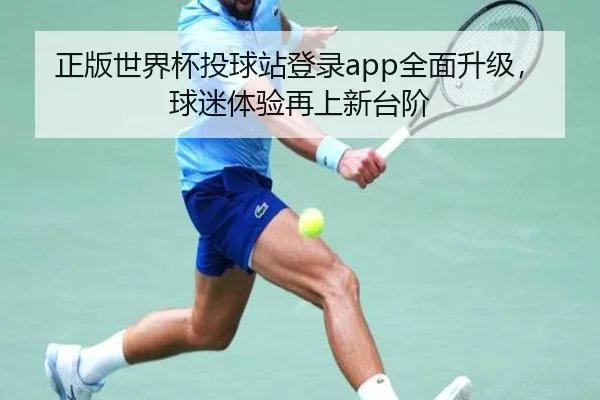 正版世界杯投球站登录app全面升级，球迷体验再上新台阶